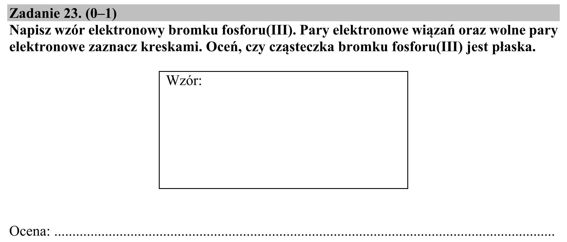 Matura, maj 2019, podgląd zadania 23