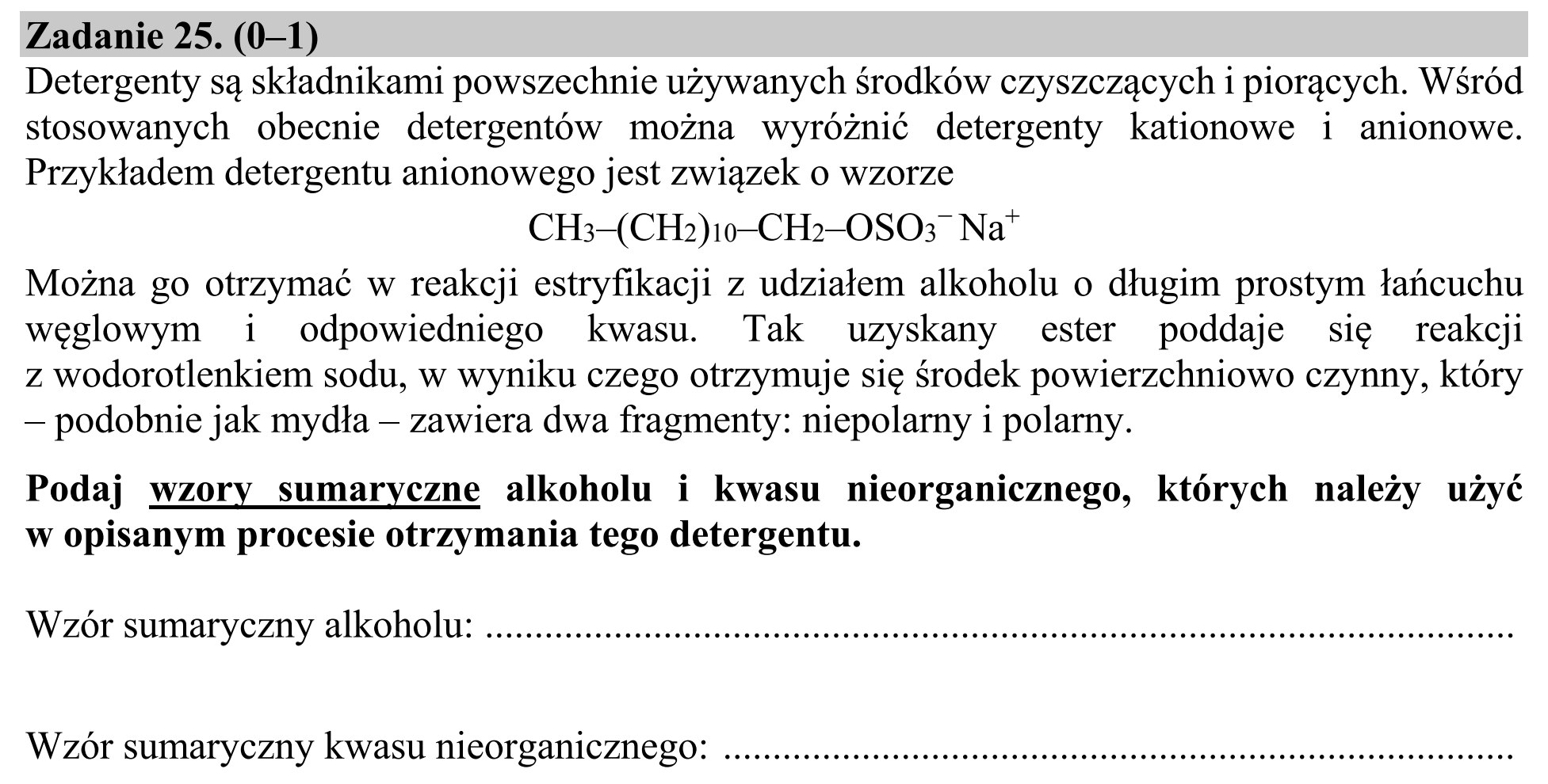 Matura, maj 2019, podgląd zadania 25