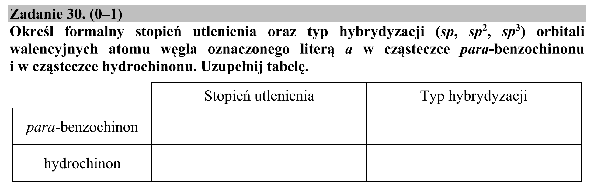 Matura, maj 2019, podgląd zadania 30