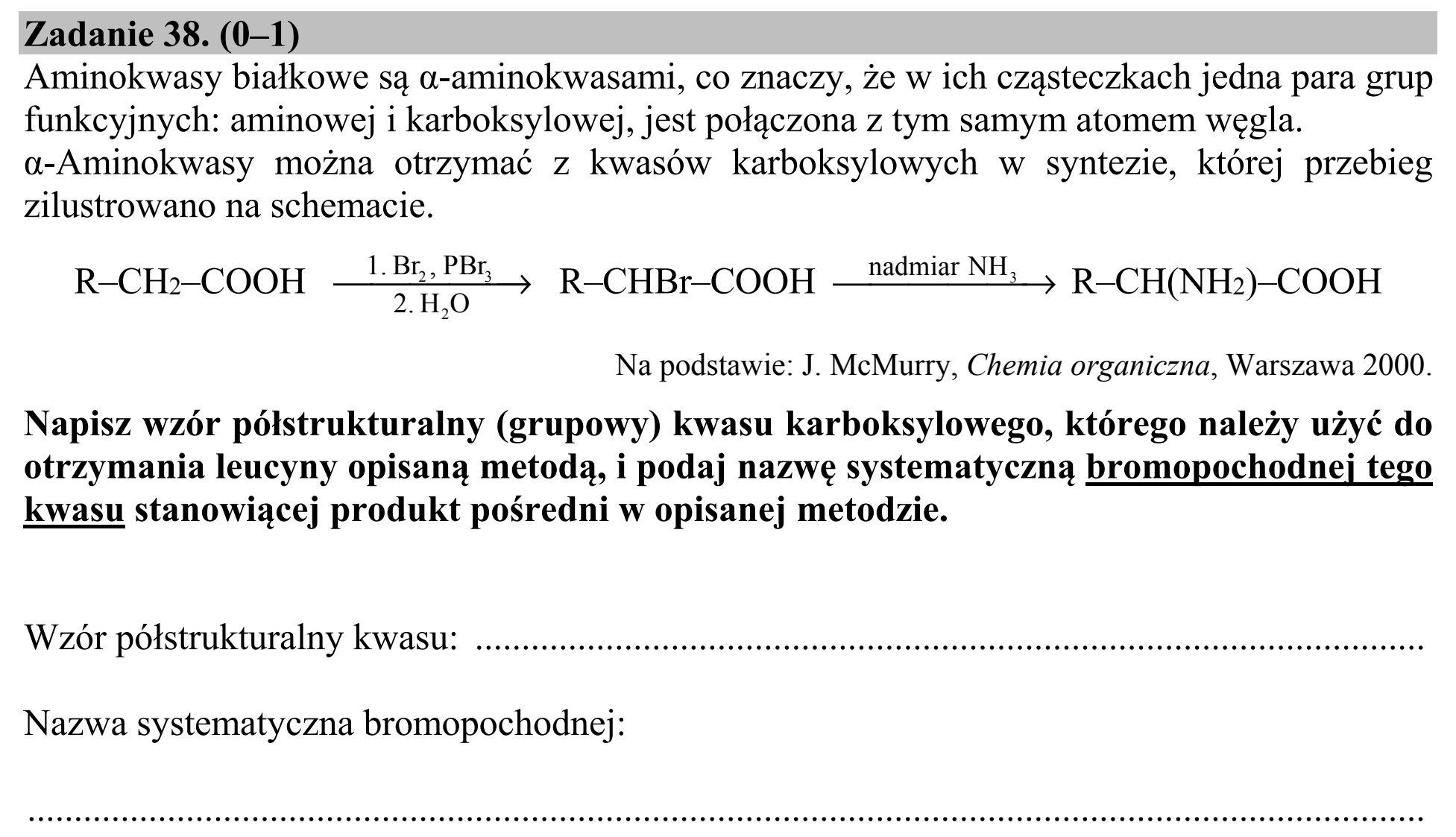 Matura, maj 2019, podgląd zadania 38