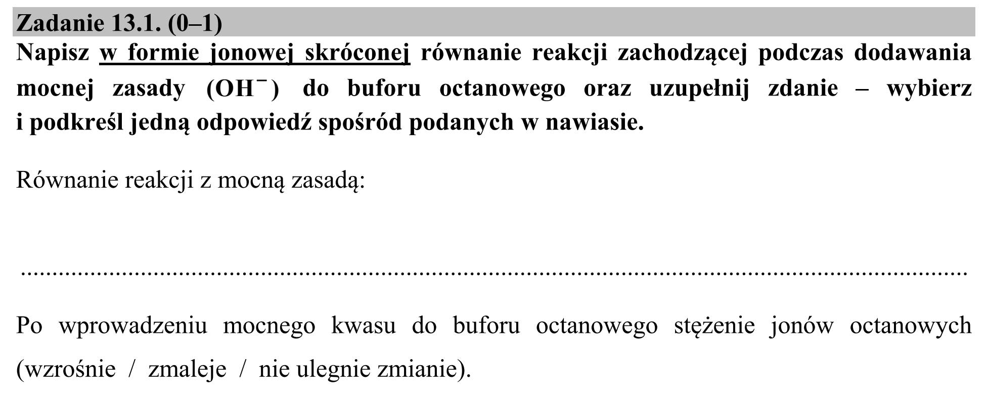 Matura, maj 2020, zadanie 13.1