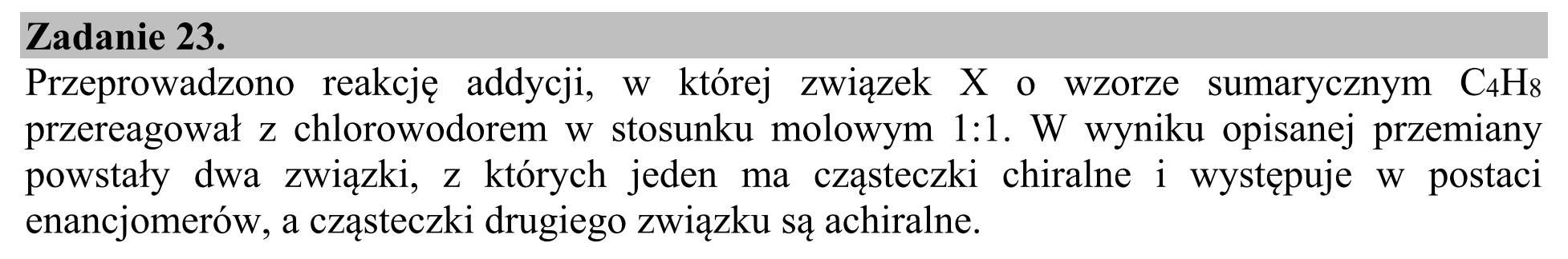 Matura, maj 2020, wstęp zadania 23