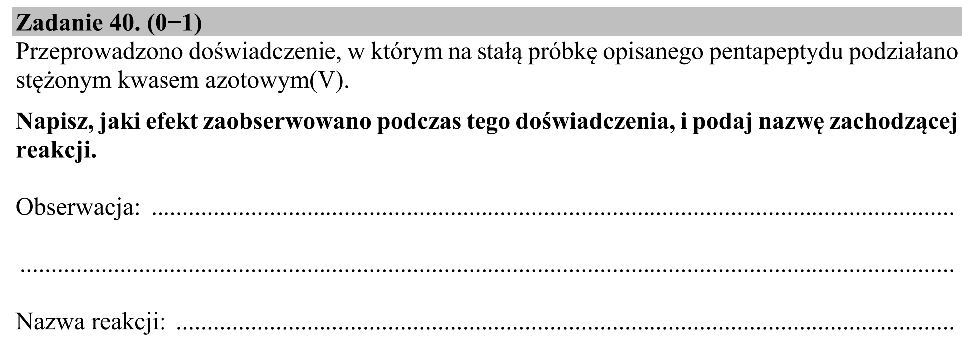 Matura, maj 2020, podgląd zadania 40