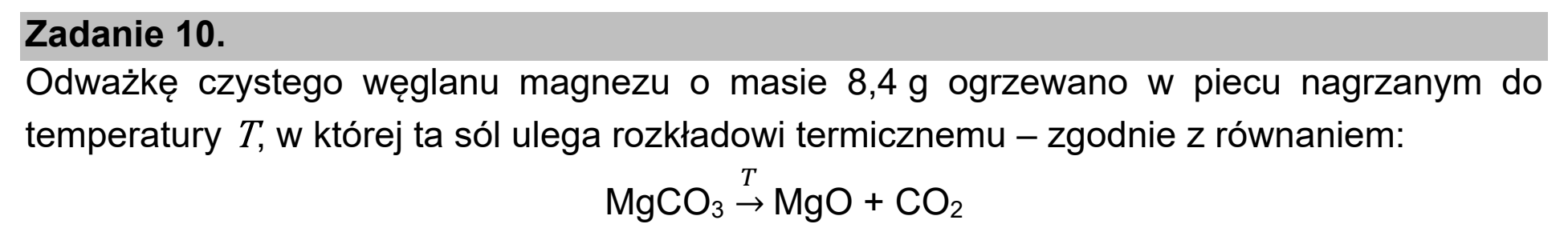 Matura, maj 2021, wstęp zadania 10