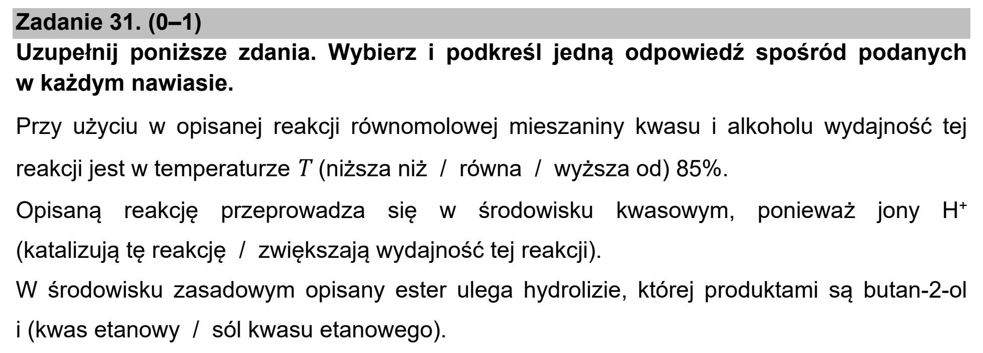 Matura, maj 2021, podgląd zadania 31