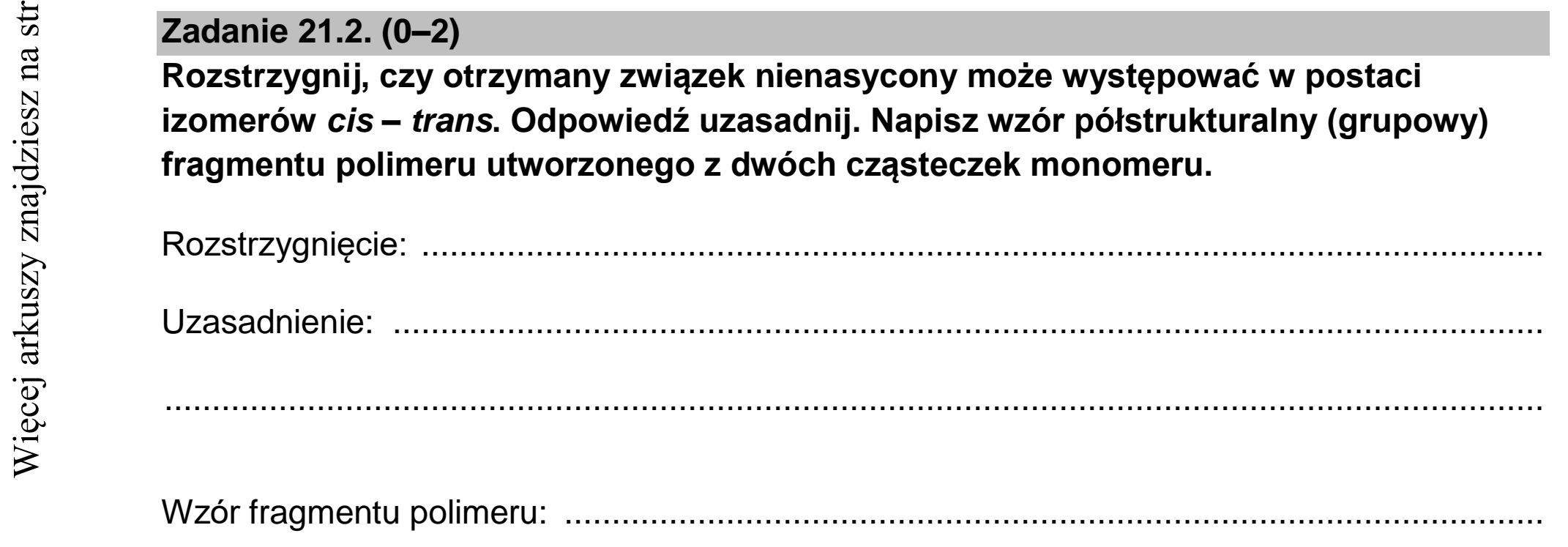 Matura, maj 2022, zadanie 21.2