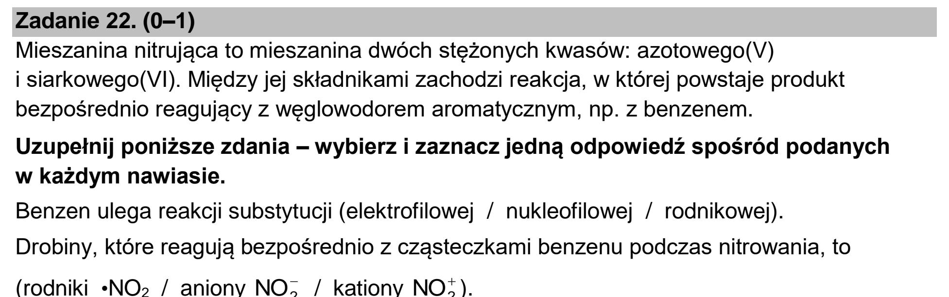Matura, maj 2022, podgląd zadania 22