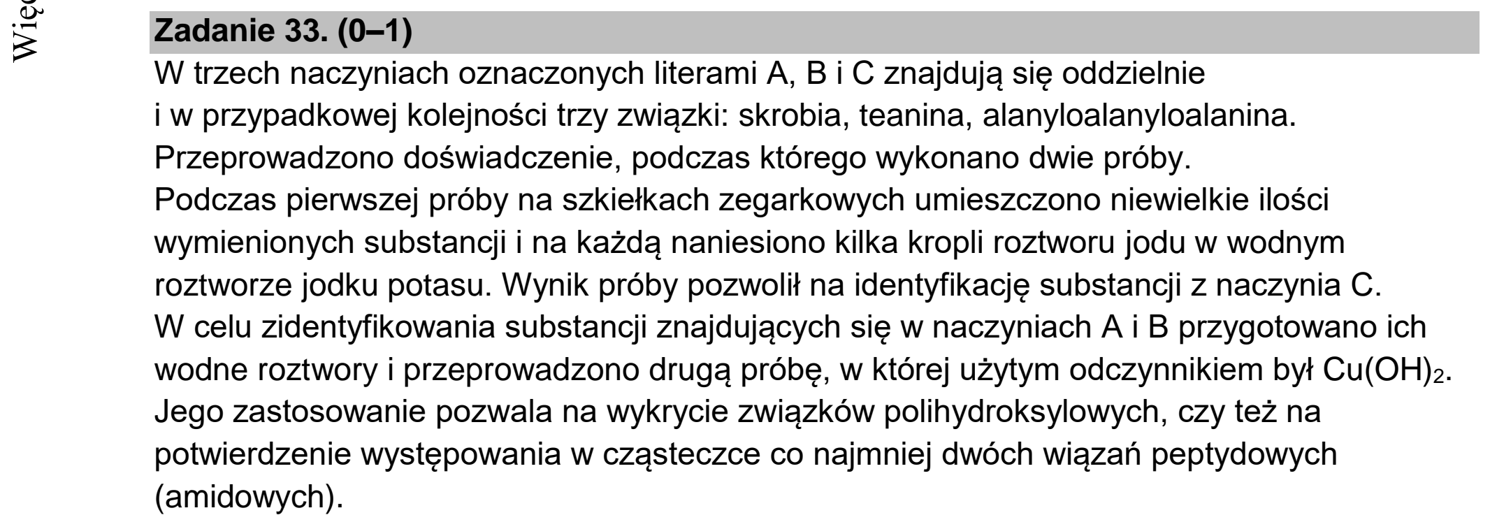 Matura, maj 2022, podgląd zadania 33, fragment 1