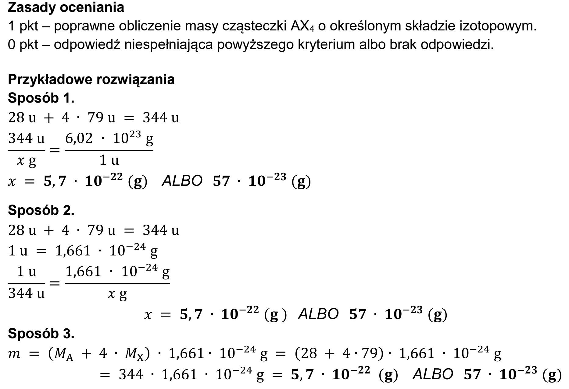 Matura, maj 2023, odpowiedź do zadania 1.3