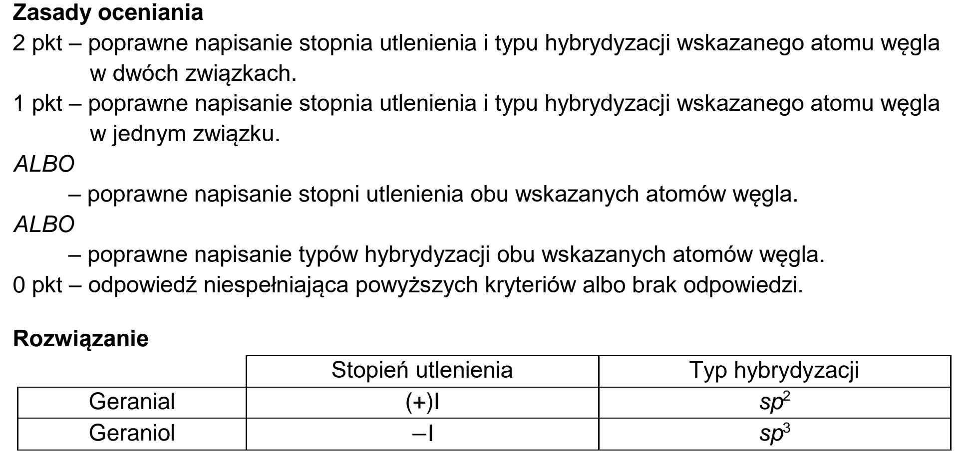 Matura, maj 2023, odpowiedź do zadania 33.1