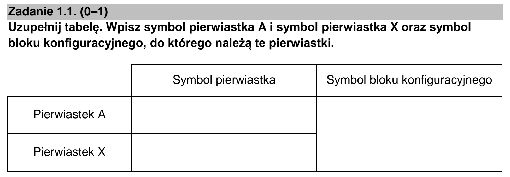 Matura, maj 2023, zadanie 1.1