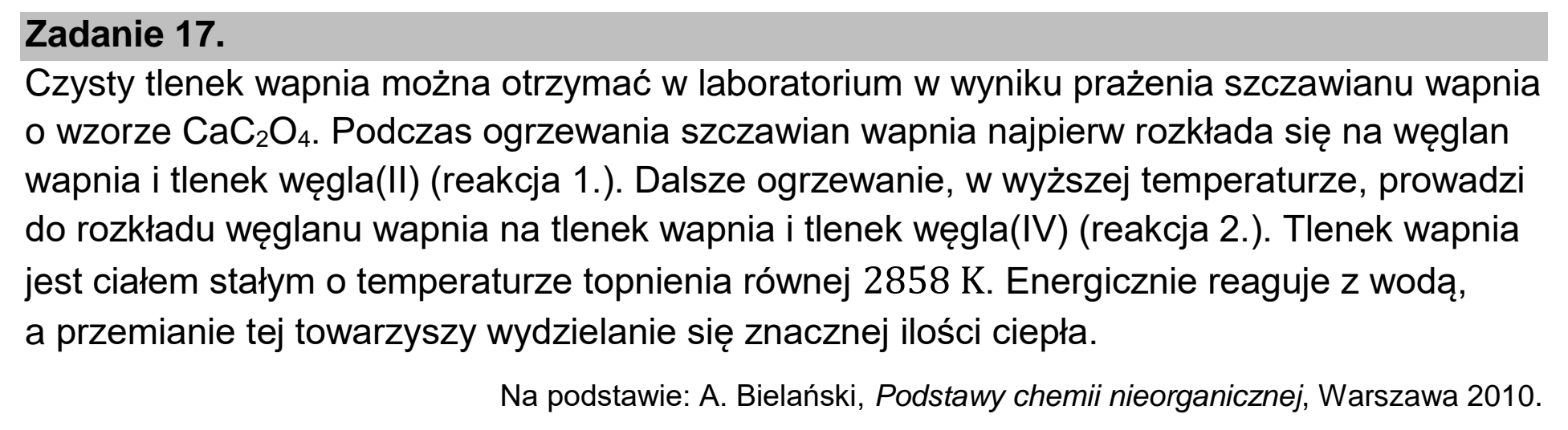 Matura, maj 2023, wstęp zadania 17