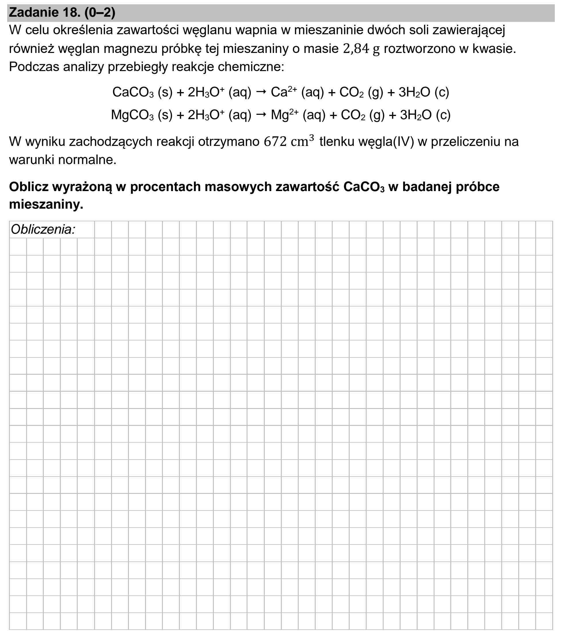 Matura, maj 2023, podgląd zadania 18