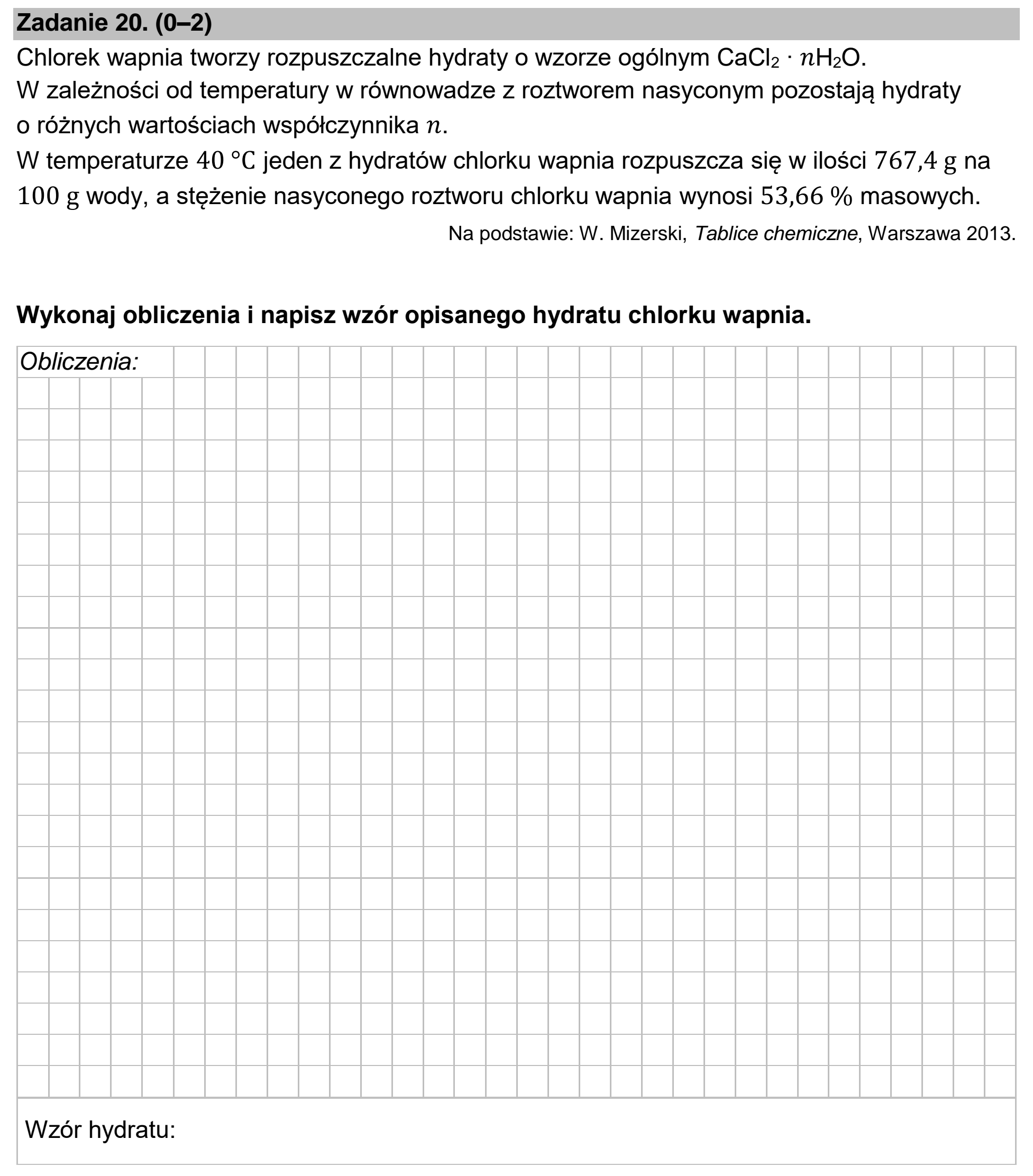 Matura, maj 2023, podgląd zadania 20