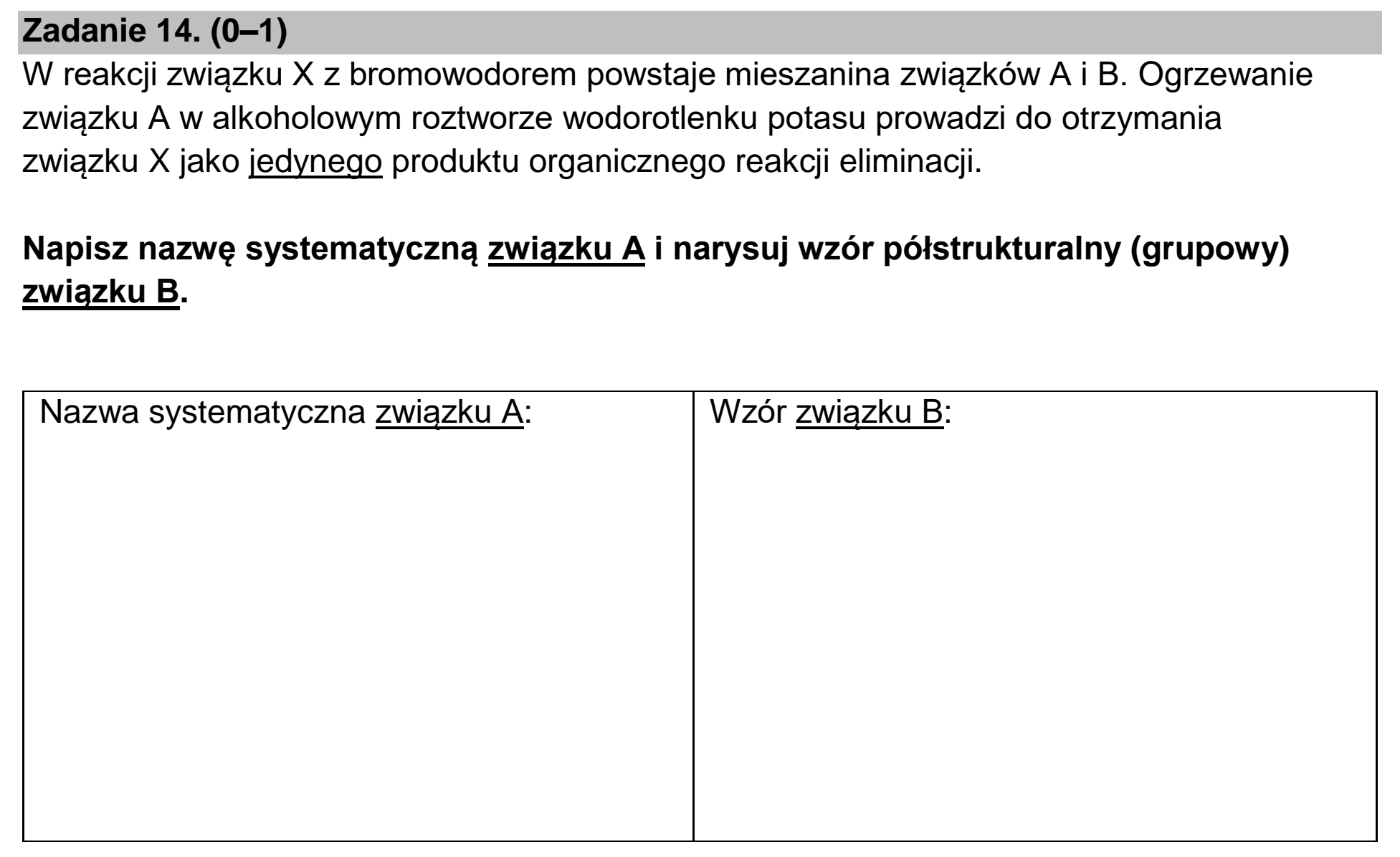 Matura, maj 2024, podgląd zadania 14