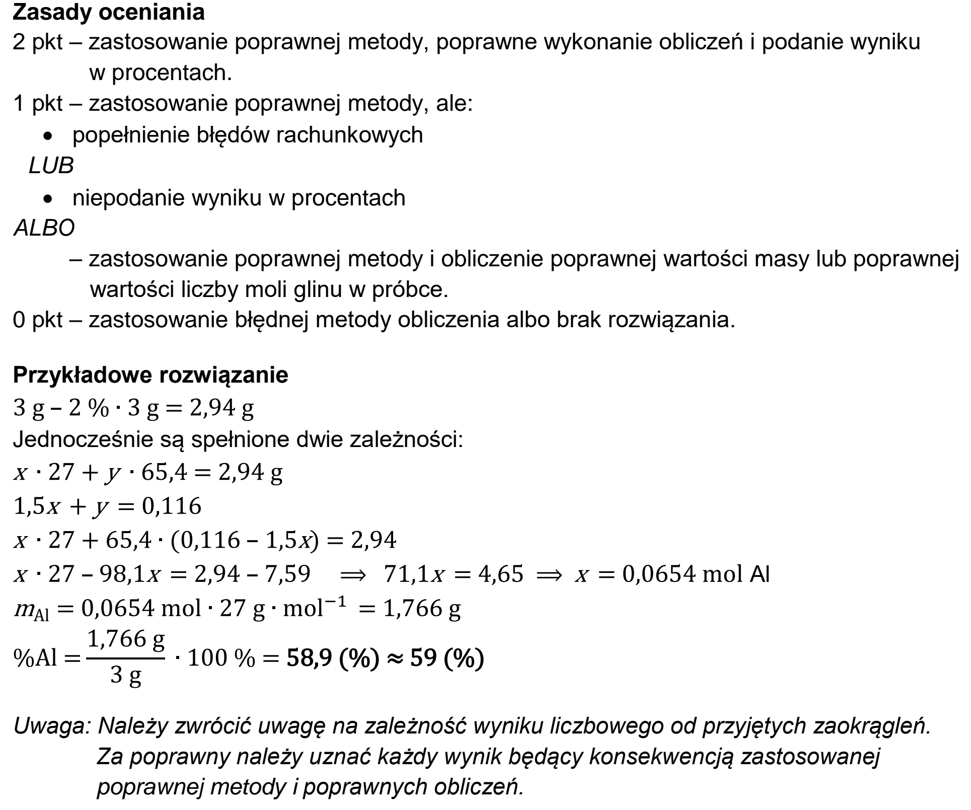 Matura, maj 2025, odpowiedź do zadania 11.1