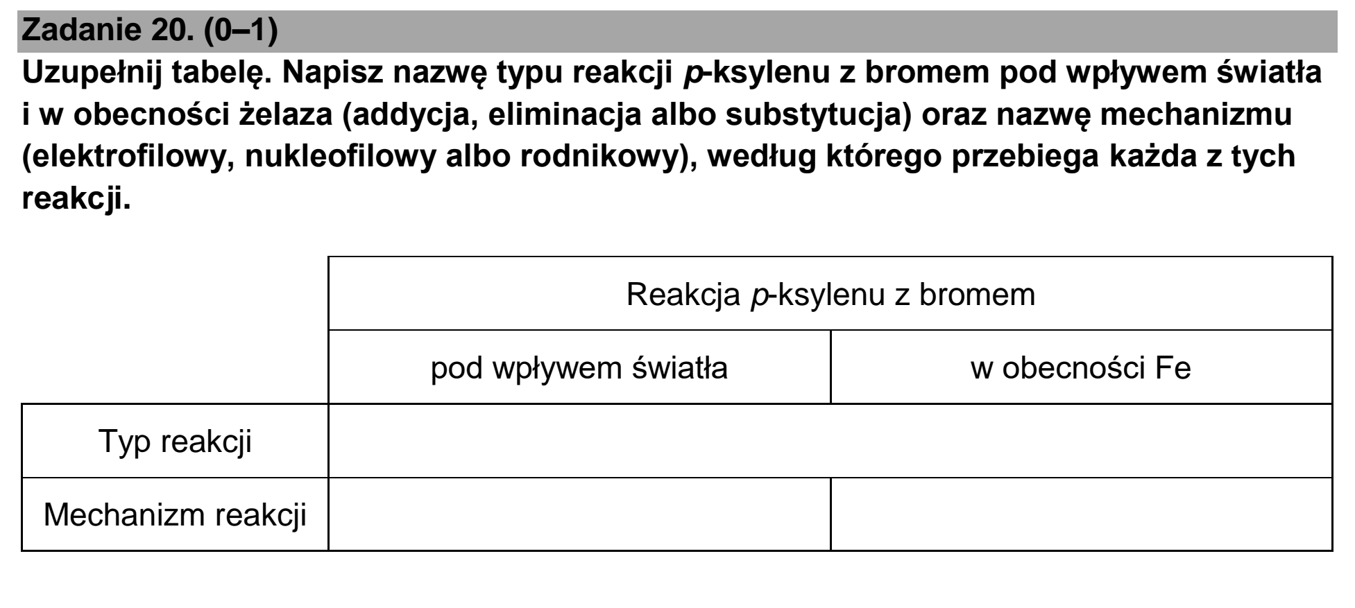 Matura, maj 2025, podgląd zadania 20