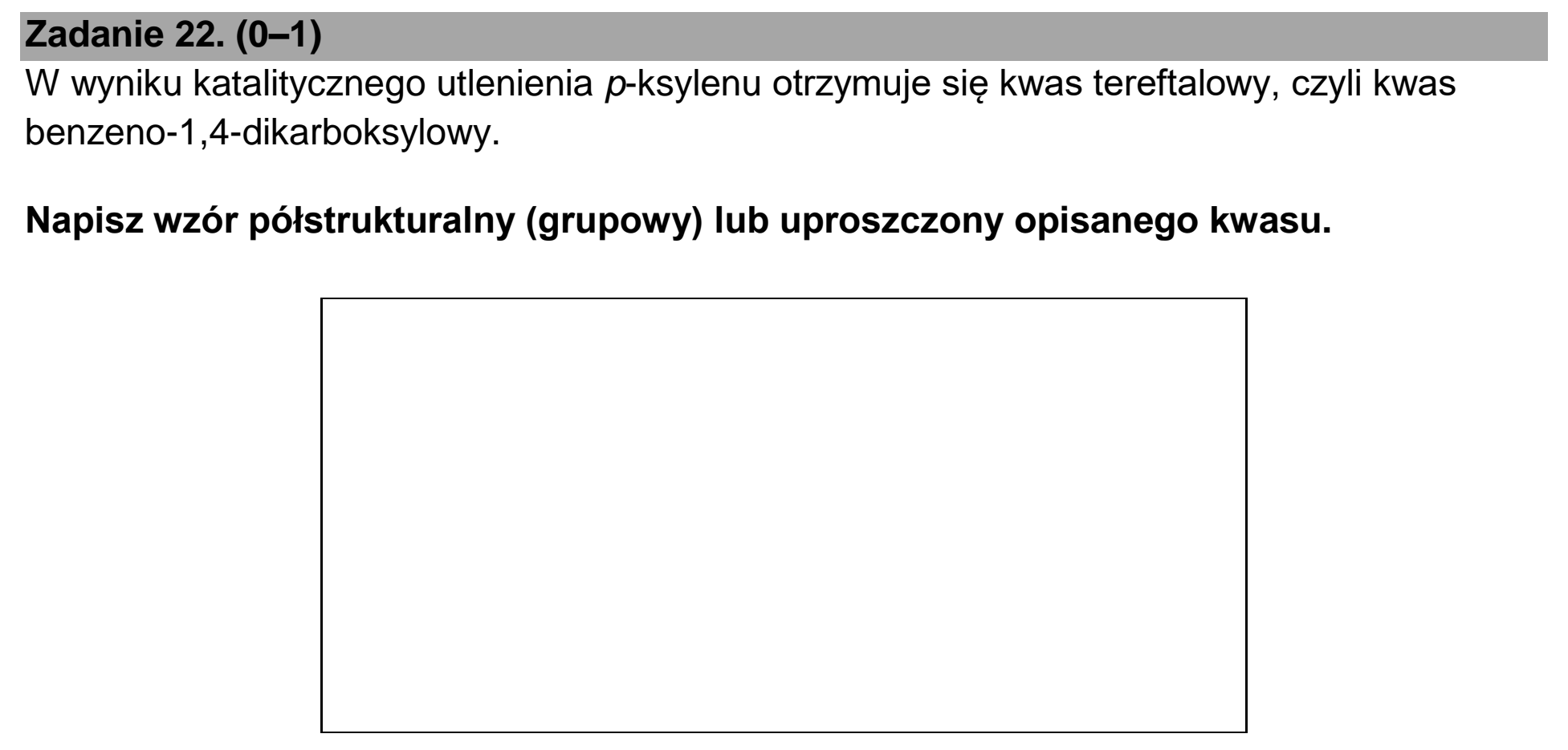 Matura, maj 2025, podgląd zadania 22