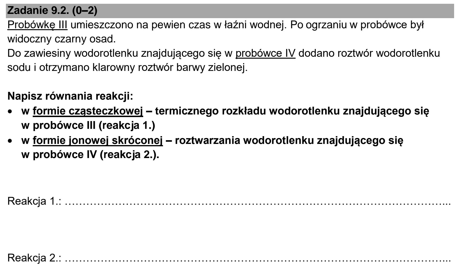 Matura, maj 2025, zadanie 9.2