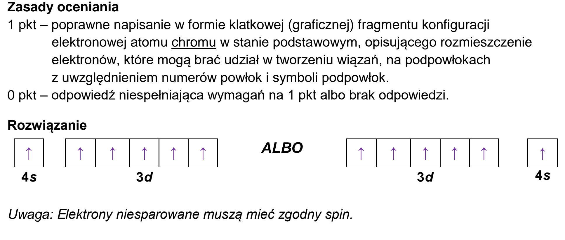 Matura, maj 2026, odpowiedź do zadania 1.2