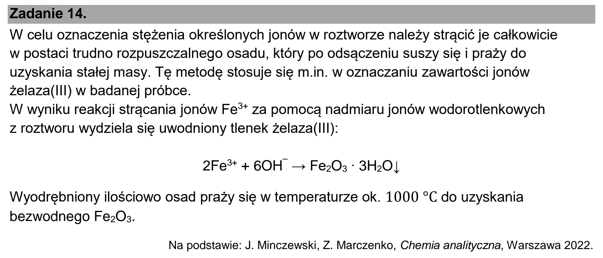 Matura, maj 2026, wstęp zadania 14