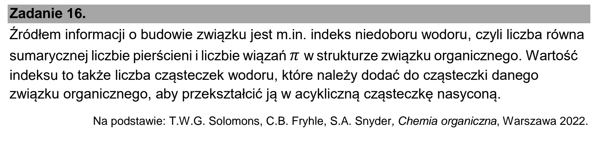 Matura, maj 2026, wstęp zadania 16