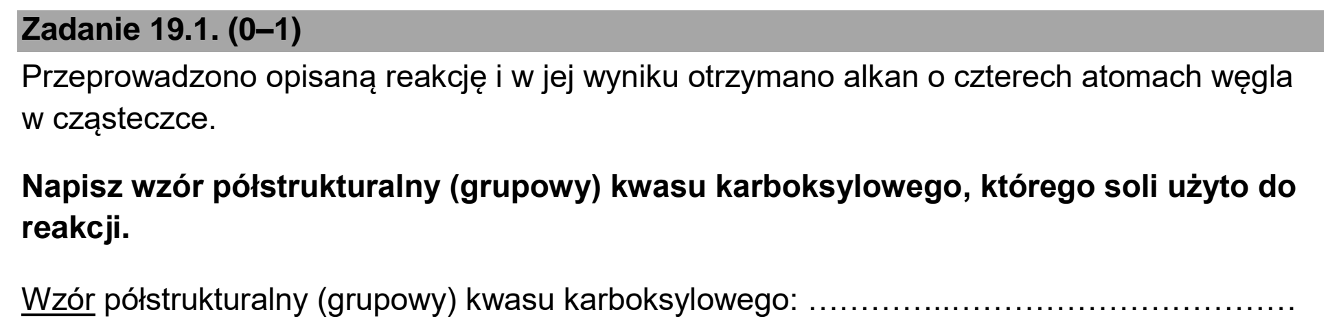 Matura, maj 2026, zadanie 19.1