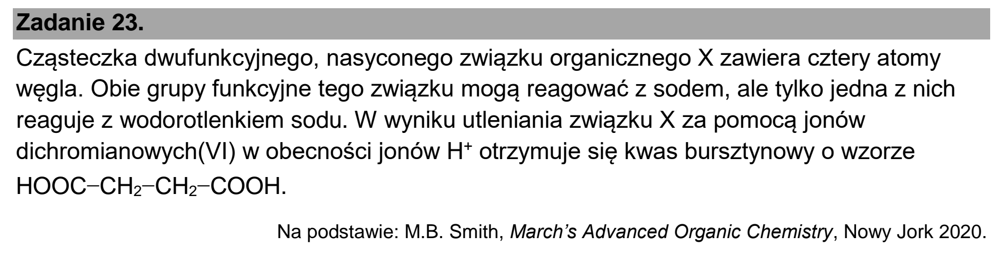 Matura, maj 2026, wstęp zadania 23