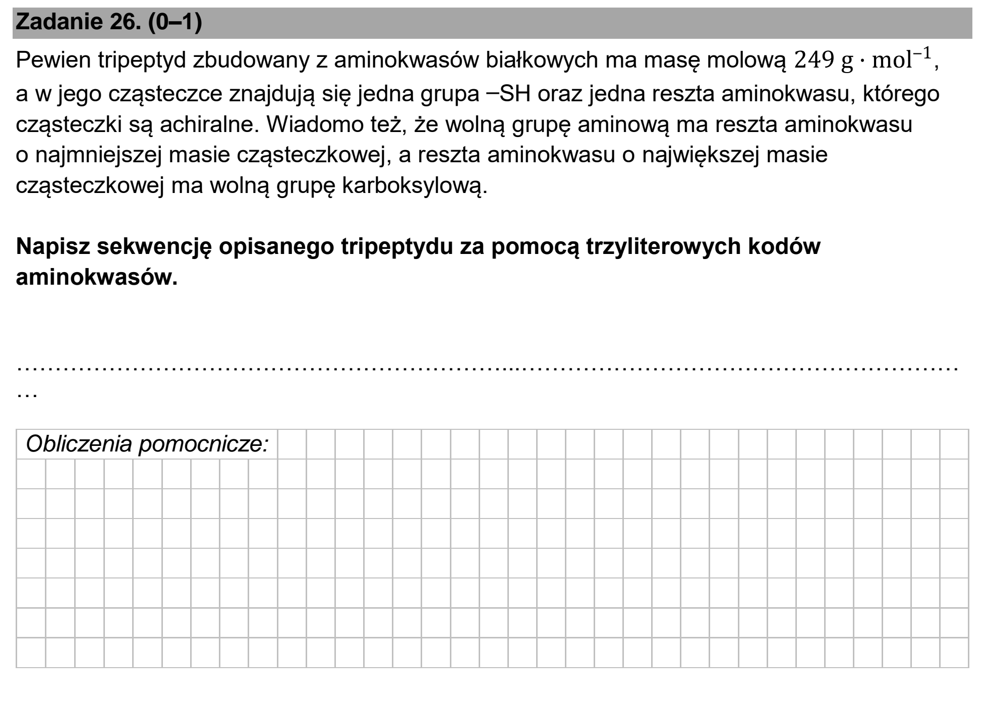 Matura, maj 2026, podgląd zadania 26