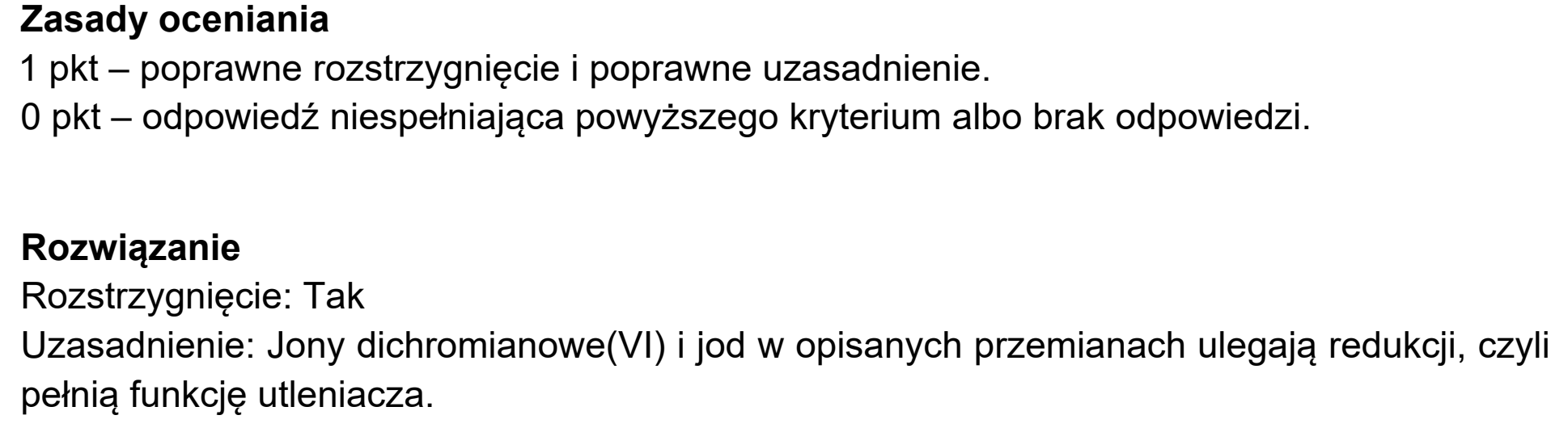 Matura próbna, marzec 2021, odpowiedź do zadania 19.1