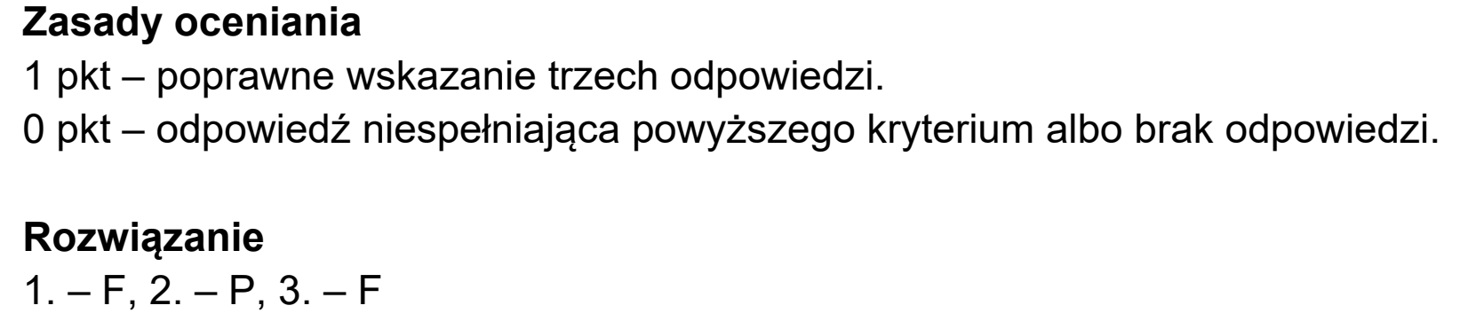 Matura próbna, marzec 2021, odpowiedź do zadania 25