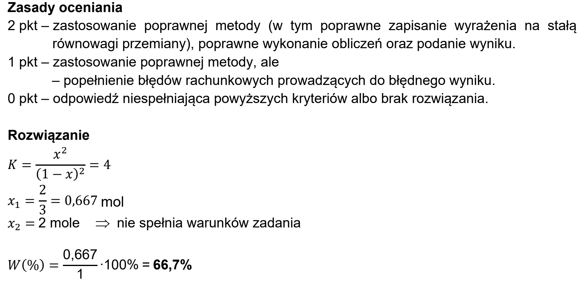 Matura próbna, marzec 2021, odpowiedź do zadania 34