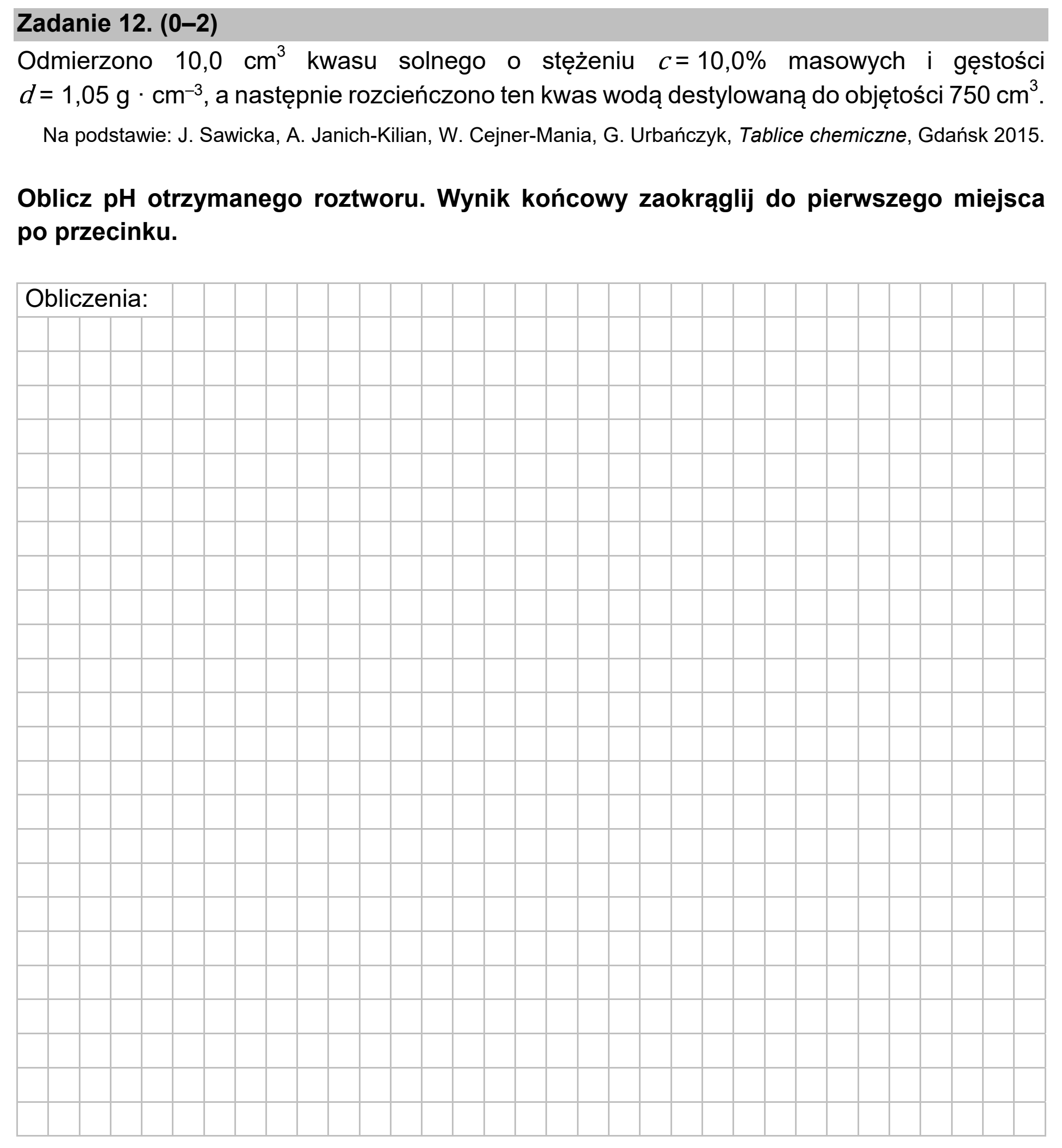 Matura próbna, marzec 2021, podgląd zadania 12