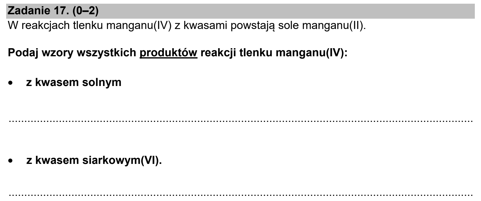 Matura próbna, marzec 2021, podgląd zadania 17