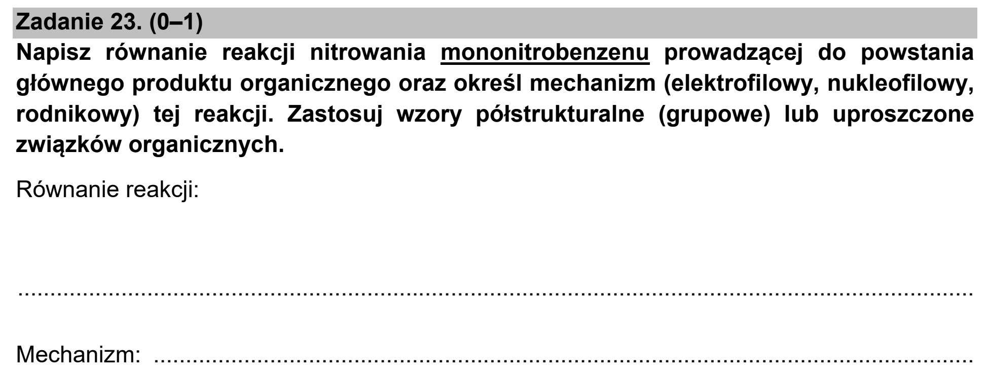 Matura próbna, marzec 2021, podgląd zadania 23