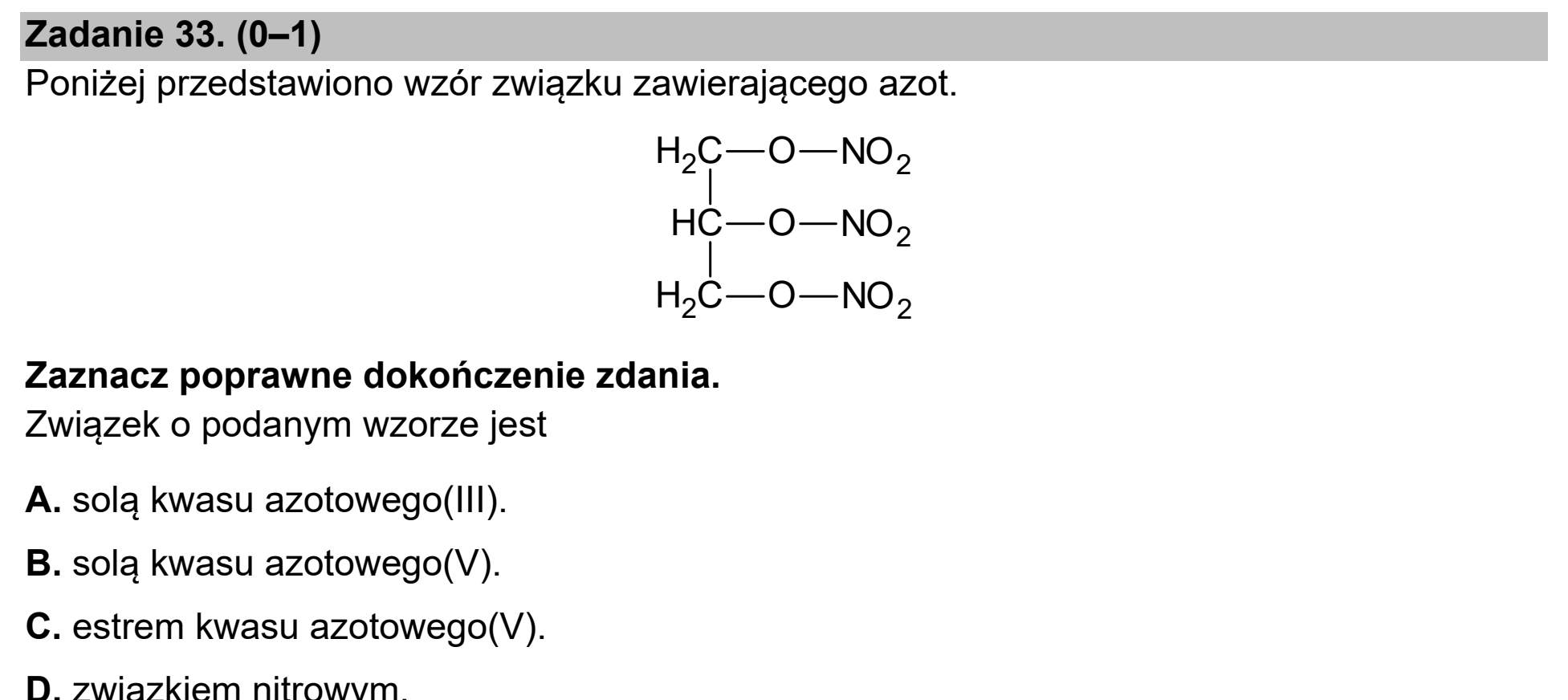 Matura próbna, marzec 2021, podgląd zadania 33