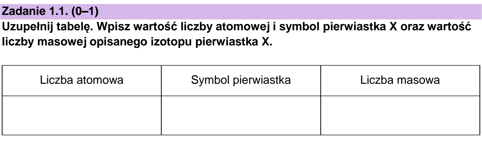 Matura dodatkowa, czerwiec 2024, zadanie 1.1