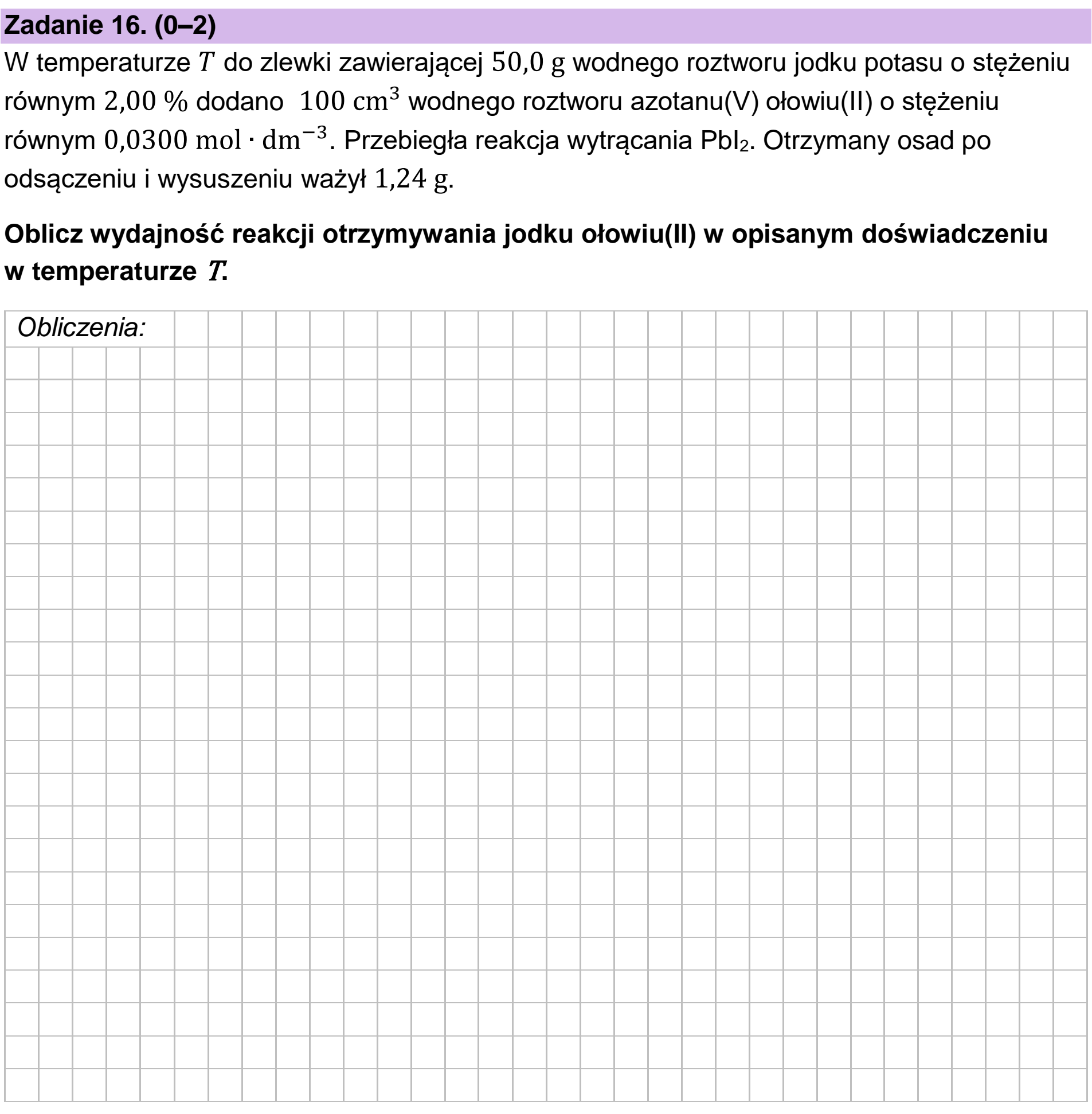 Matura dodatkowa, czerwiec 2024, podgląd zadania 16