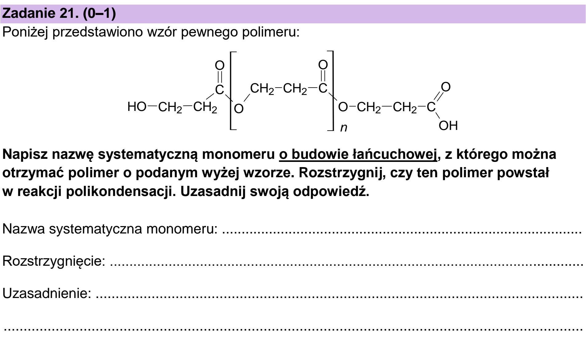 Matura dodatkowa, czerwiec 2024, podgląd zadania 21, fragment 1