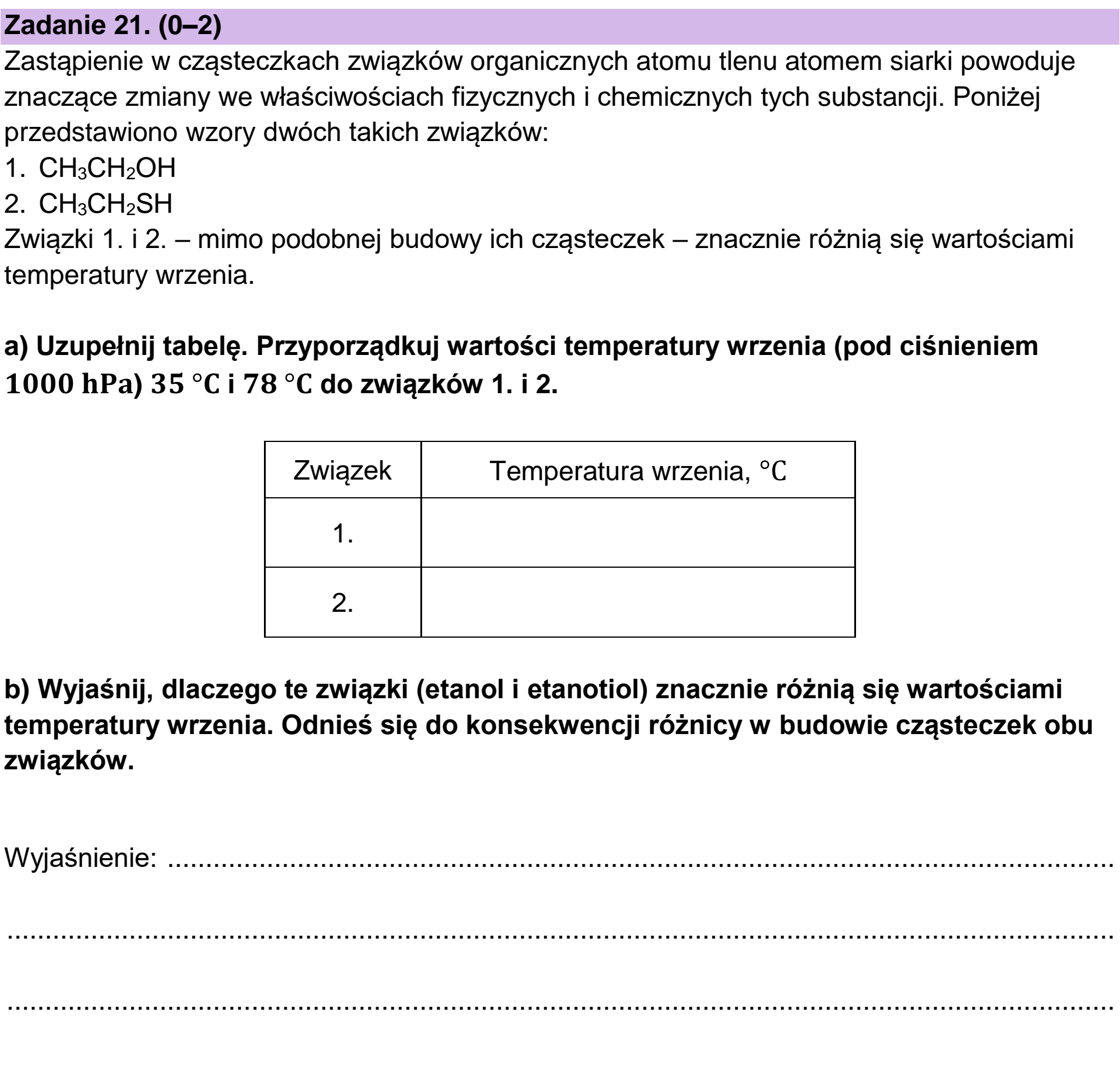 Matura dodatkowa, czerwiec 2025, podgląd zadania 21