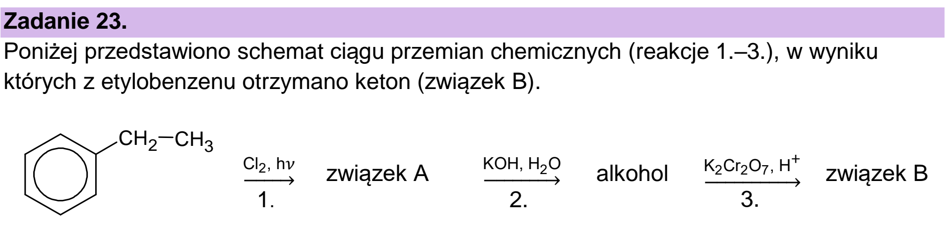 Matura dodatkowa, czerwiec 2025, wstęp zadania 23