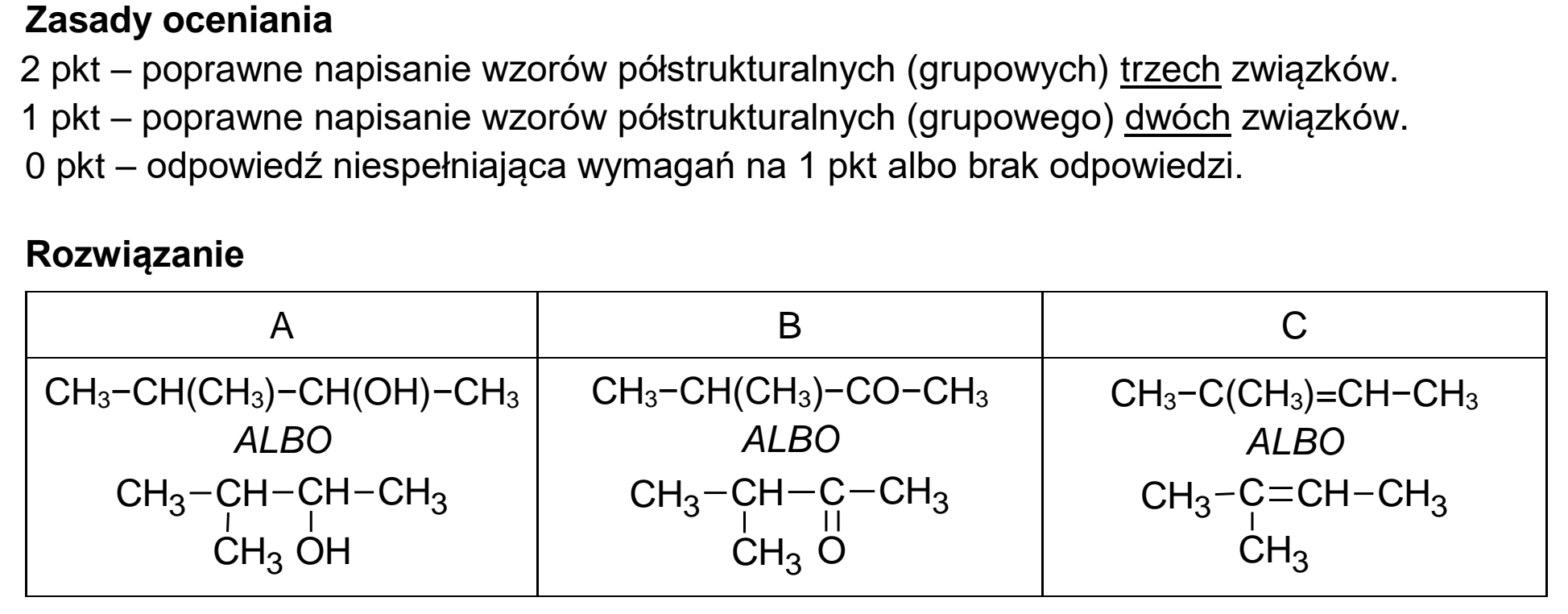 Matura dodatkowa, czerwiec 2026, odpowiedź do zadania 22