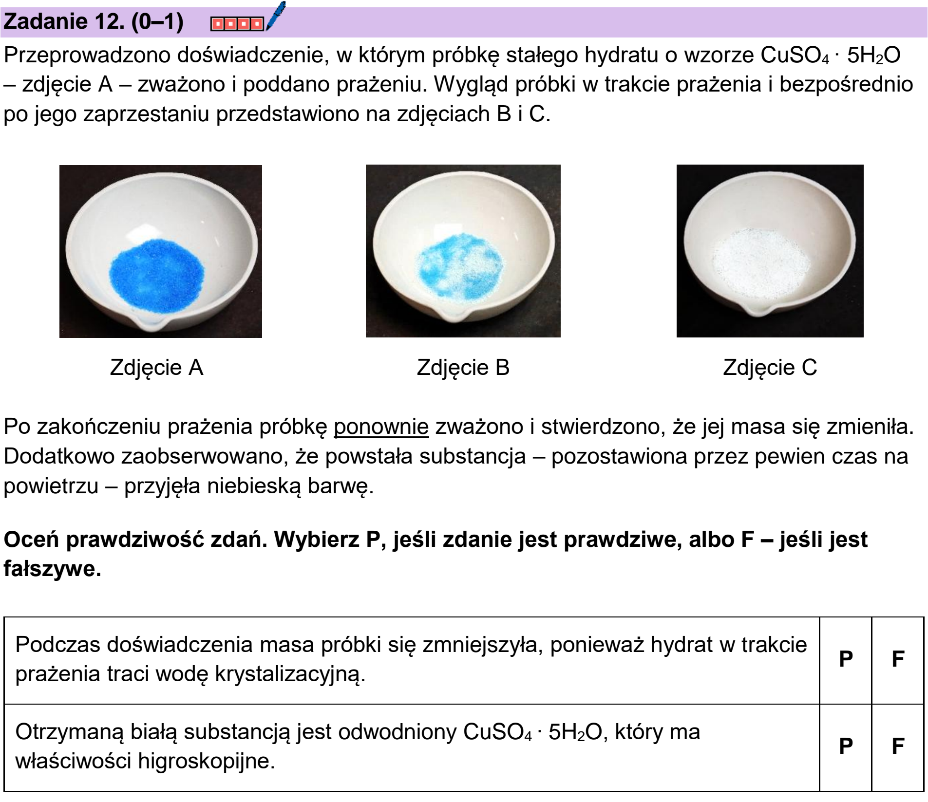 Matura dodatkowa, czerwiec 2026, podgląd zadania 12, fragment 1