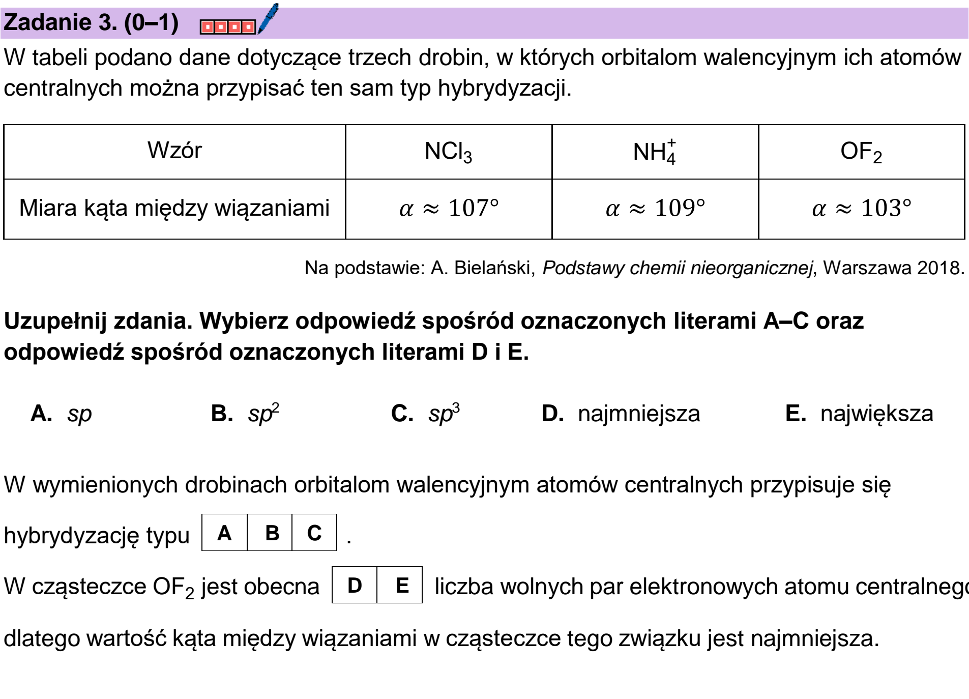 Matura dodatkowa, czerwiec 2026, podgląd zadania 3