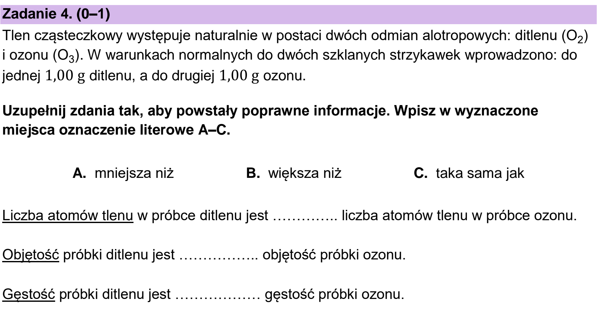 Matura dodatkowa, czerwiec 2026, podgląd zadania 4