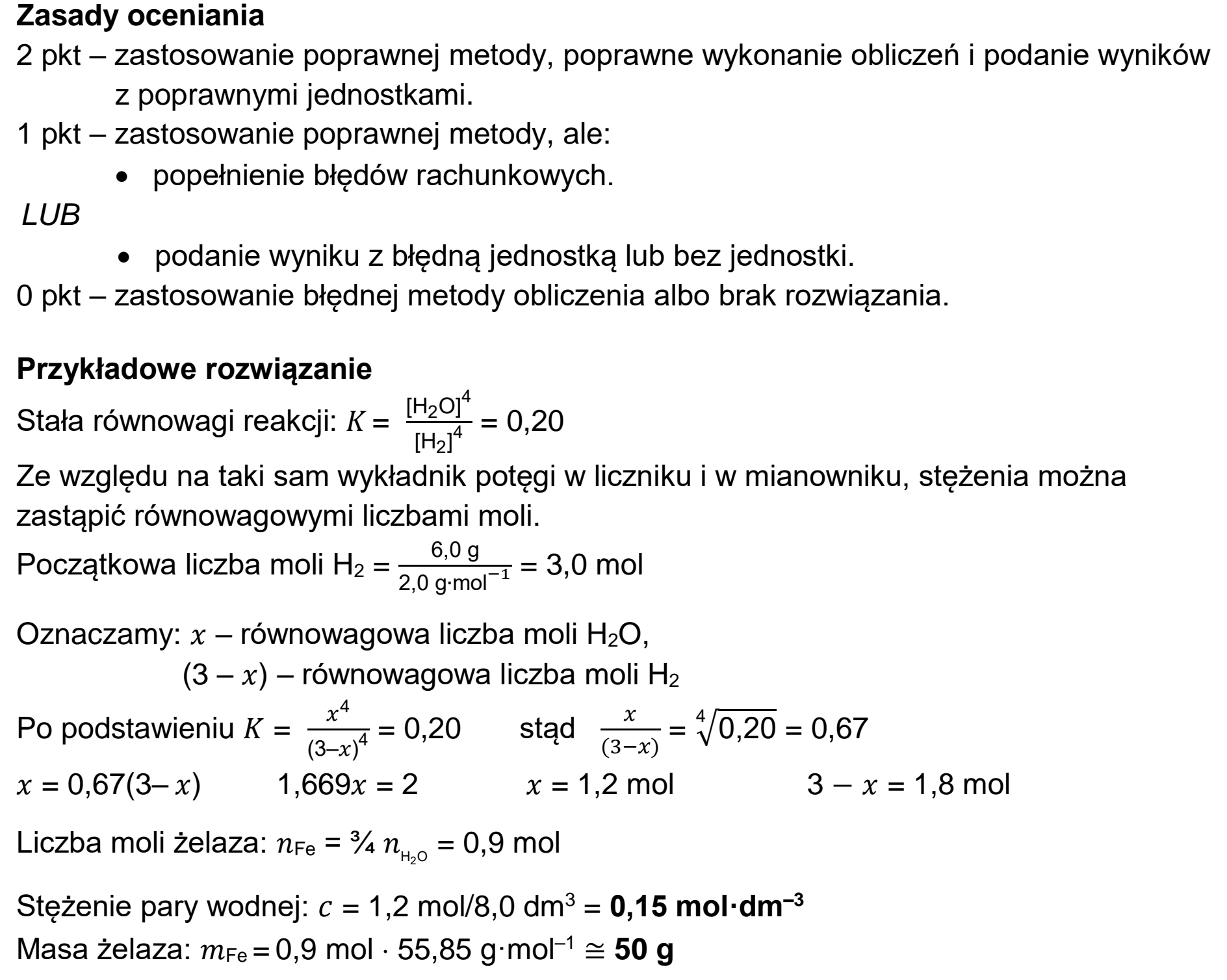 Matura próbna, grudzien 2022, odpowiedź do zadania 15