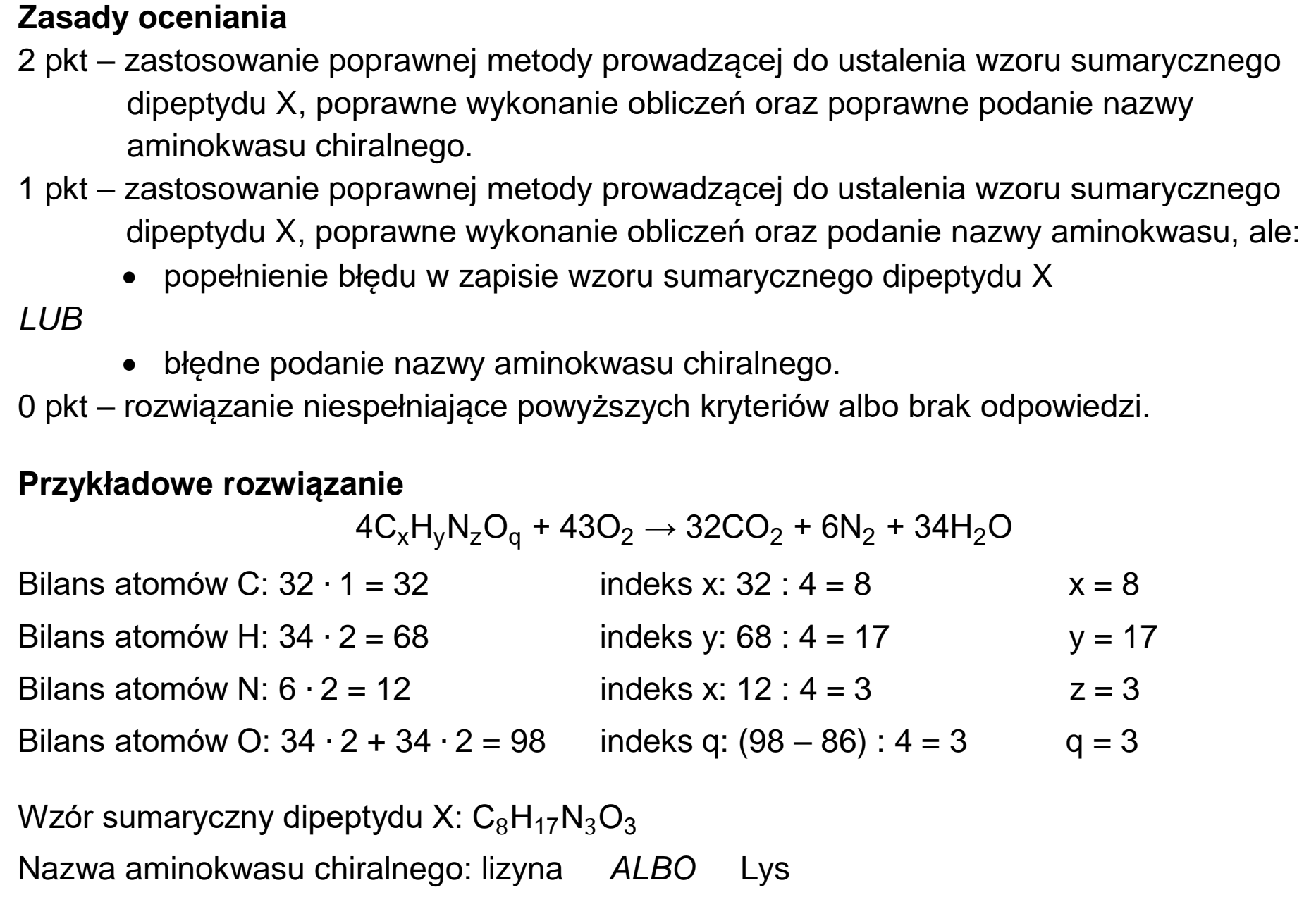 Matura próbna, grudzien 2024, odpowiedź do zadania 30