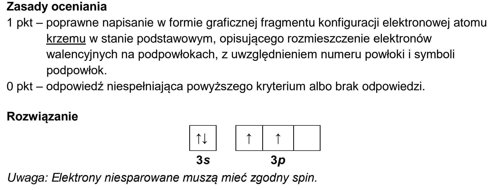 Matura, maj 2023, odpowiedź do zadania 1.2
