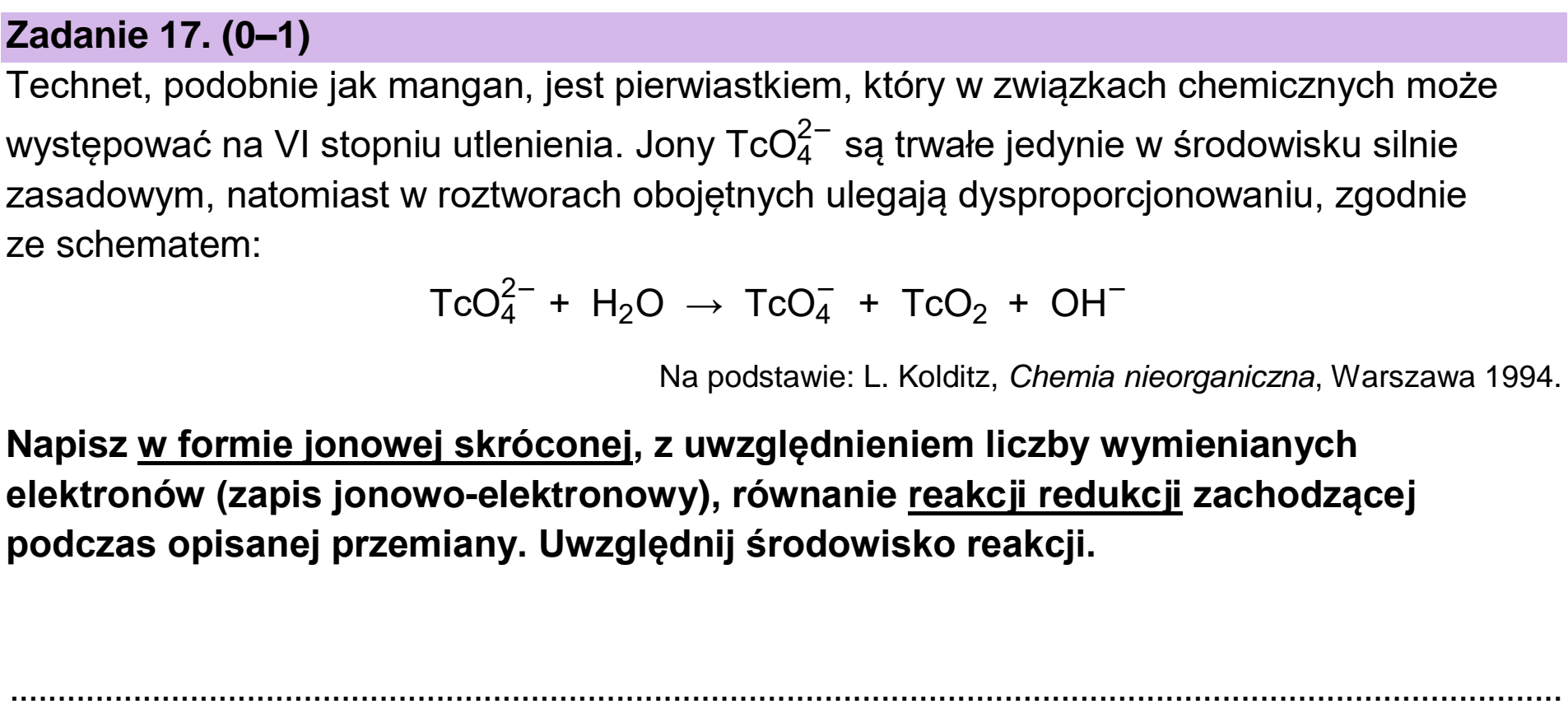 Matura, maj 2023, podgląd zadania 17