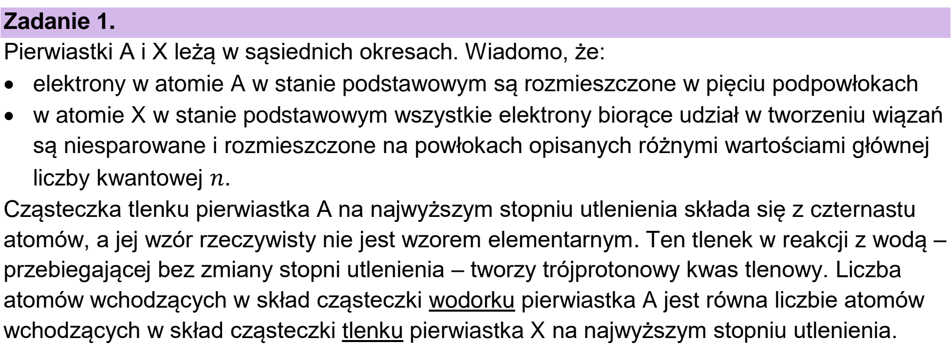 Matura, maj 2024, wstęp zadania 1